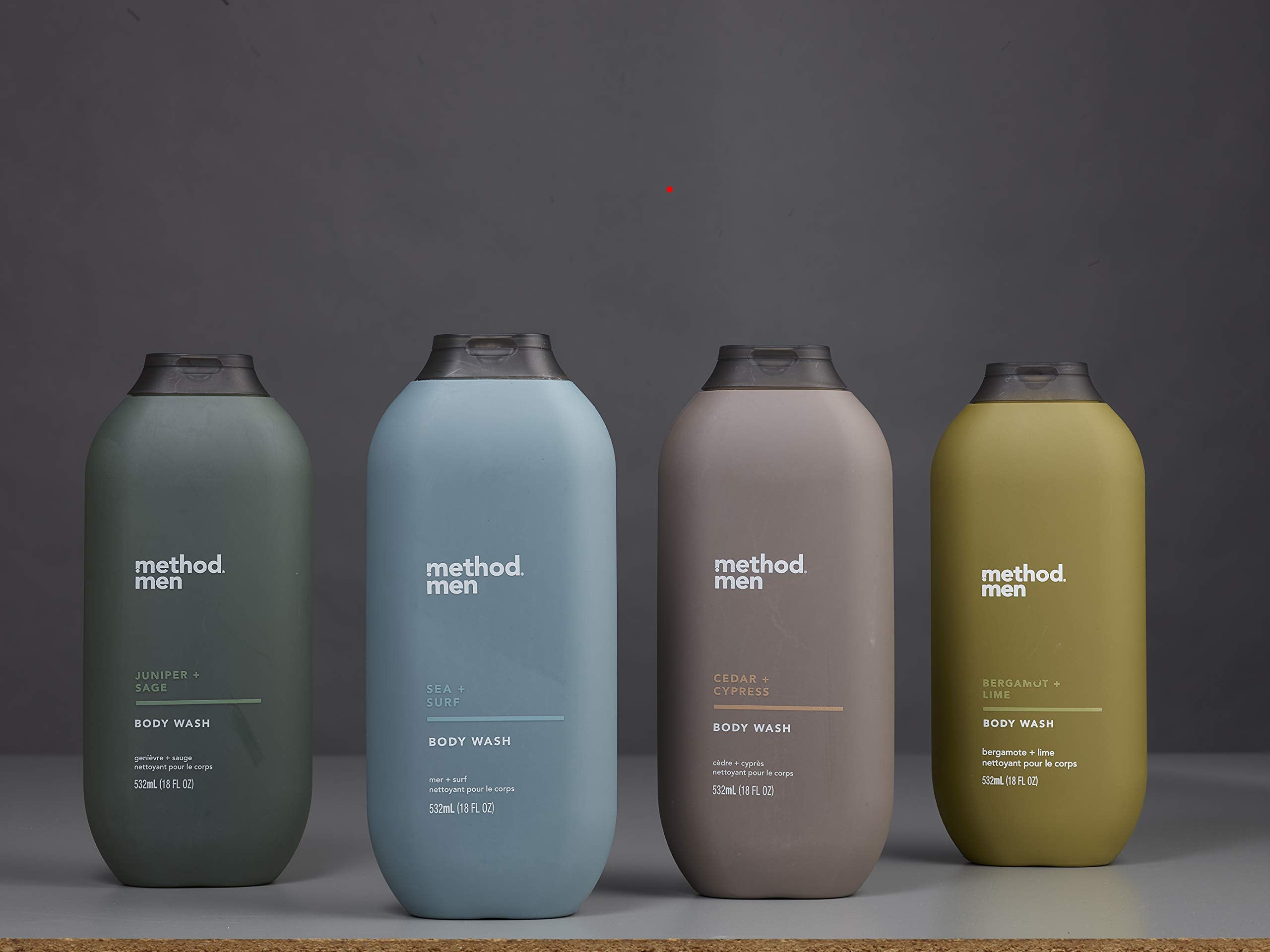 Method Men bottle 65 percent recycled plastic — sustainable packaging option.
