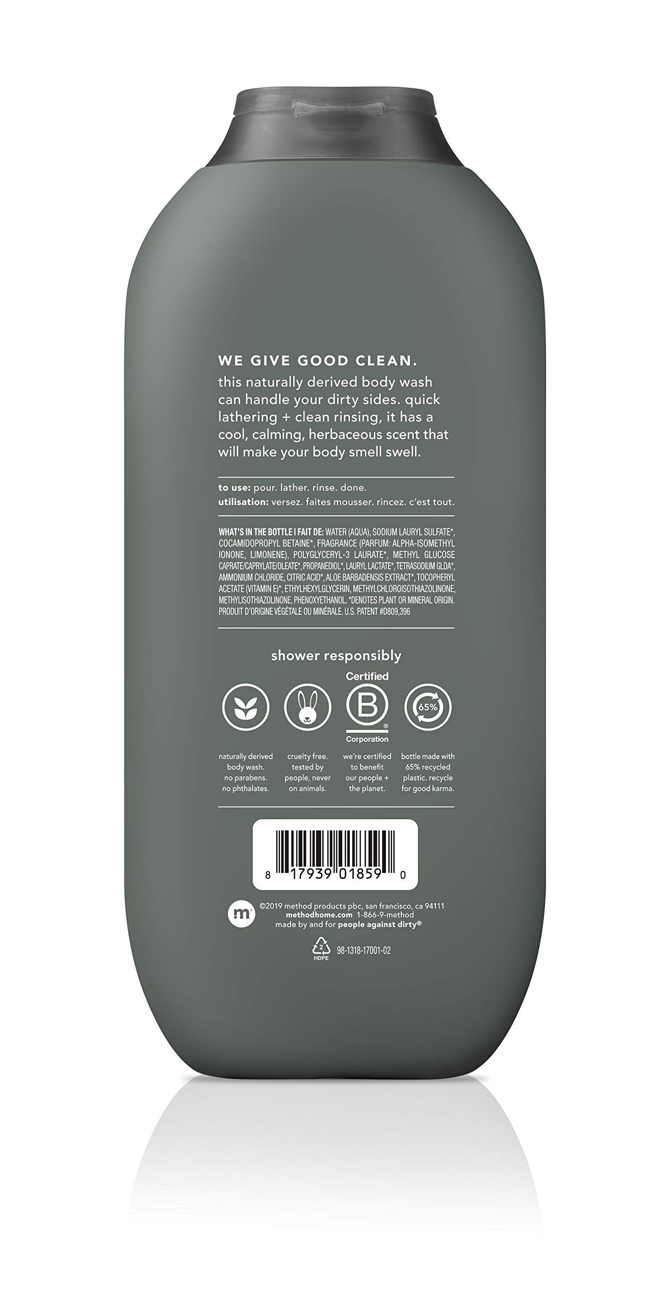 Method Men Juniper Sage bottle — fresh fragrance and quick lather.