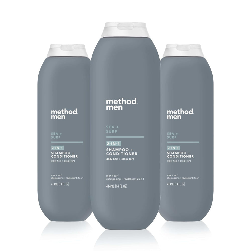 Method Men 2-in-1 Sea and Surf bottle for a refreshing daily cleanse and condition