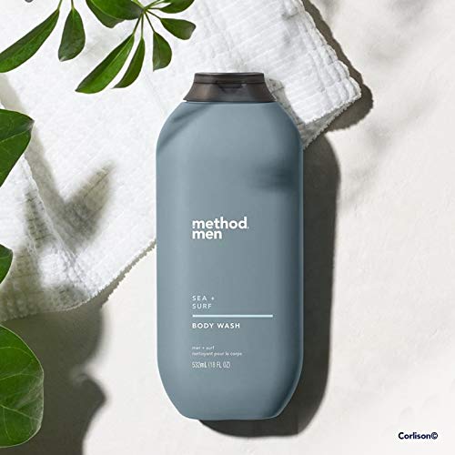 Method Men Sea Surf notes evoke coastal adventures during morning routines.
