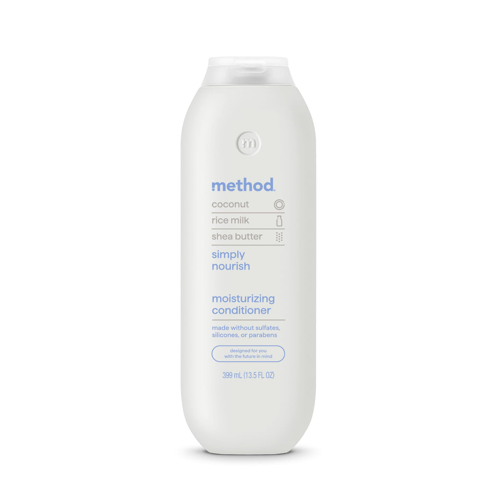 Method Simply Nourish en botella, hidratación profunda para cabello seco.
