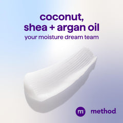 Textura cremosa de Method Simply Nourish para desenredar.