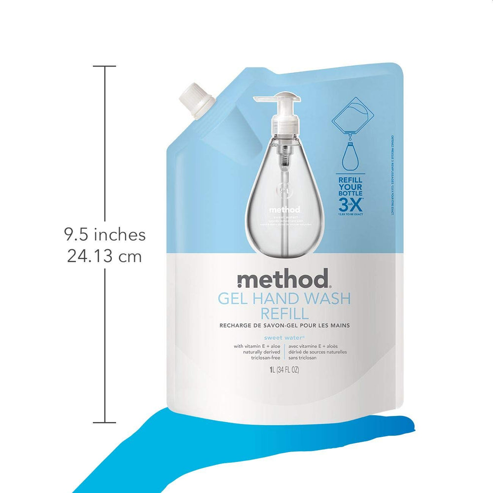 Method packaging uses recycled materials for eco-conscious shoppers.