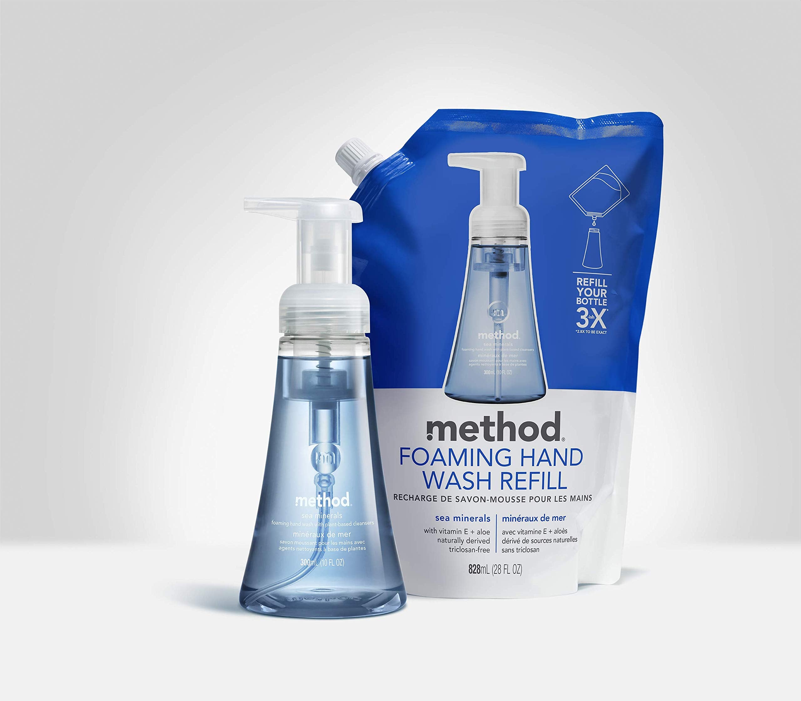Method paraben and phthalate-free formula for skin-friendly cleansing.