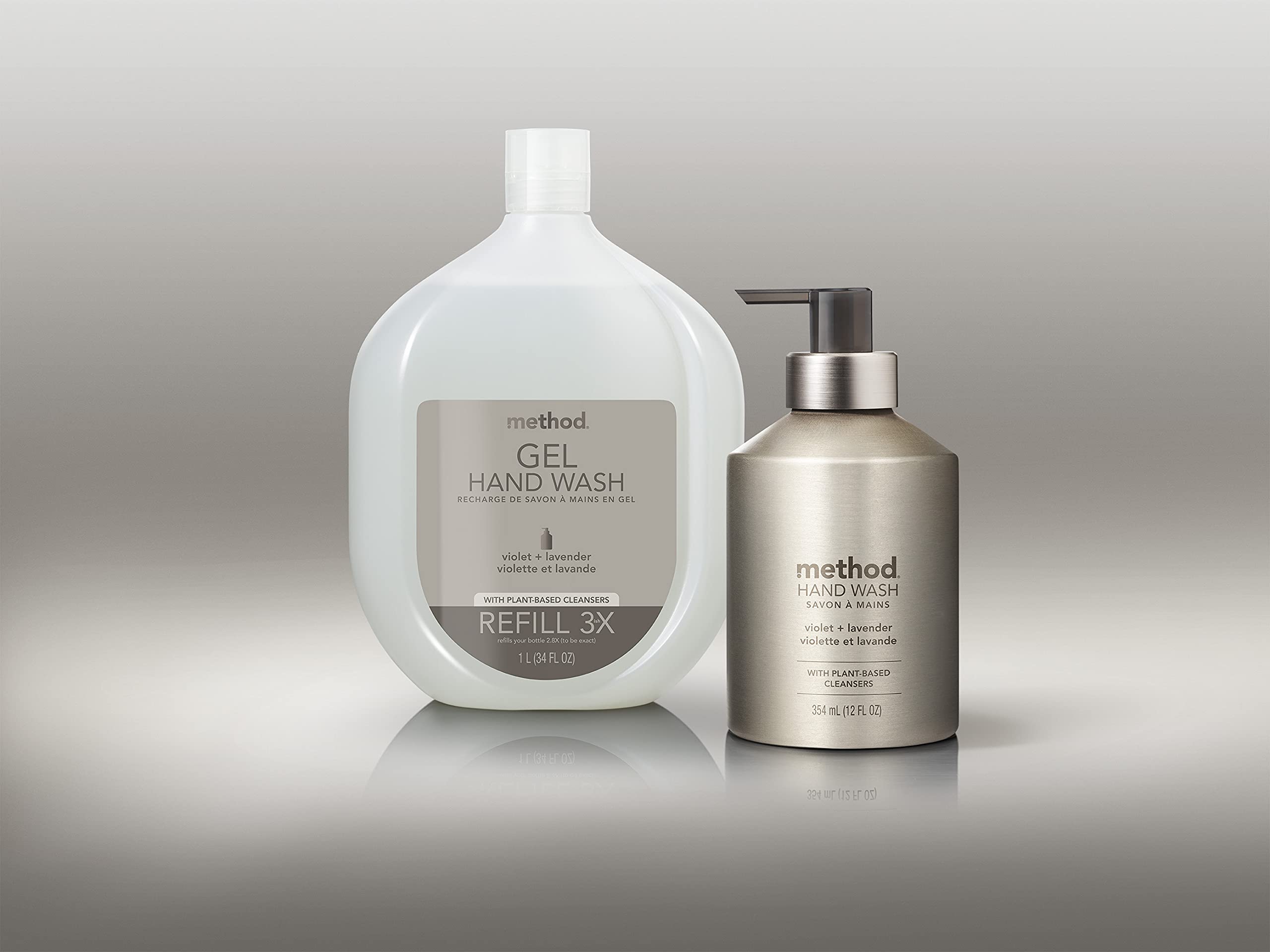 Method Premium Gel Hand Wash Refill violet lavender scent enhances daily routine