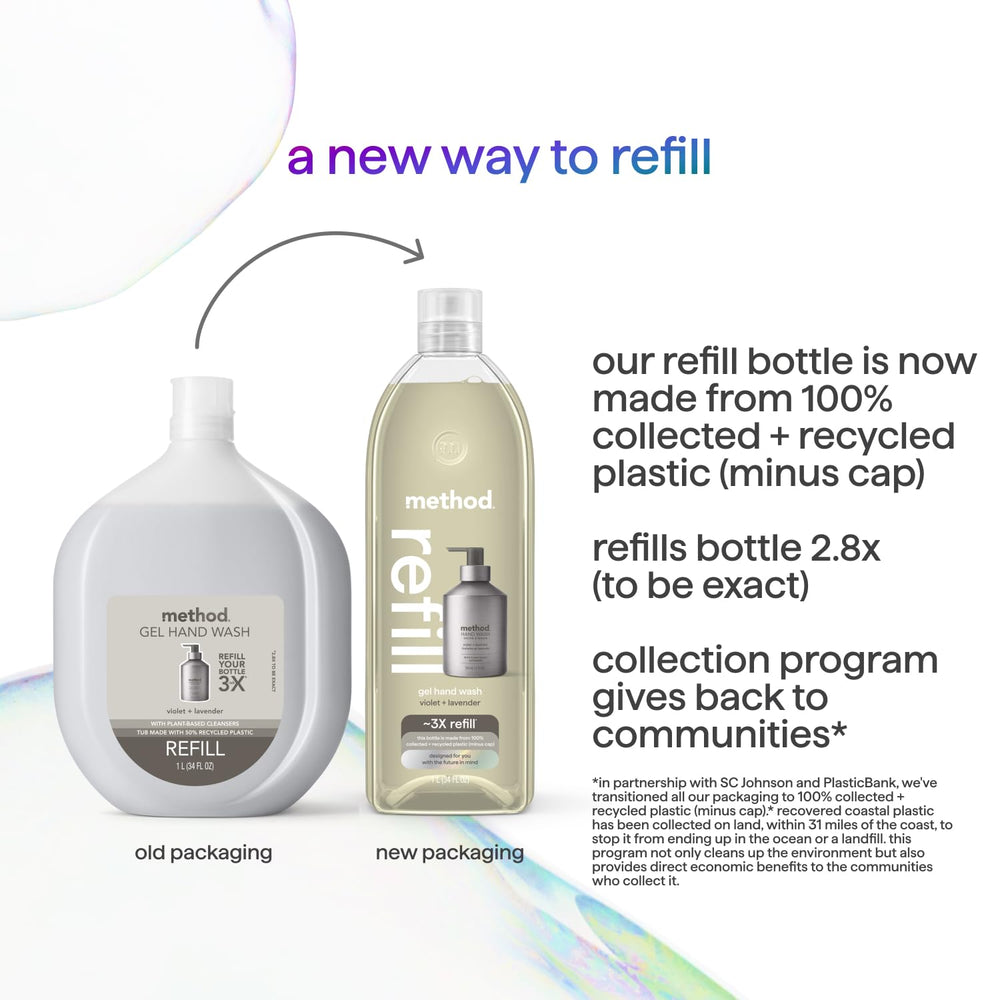 Method Premium Gel Hand Wash Refill rich foam demonstrates cleansing experience