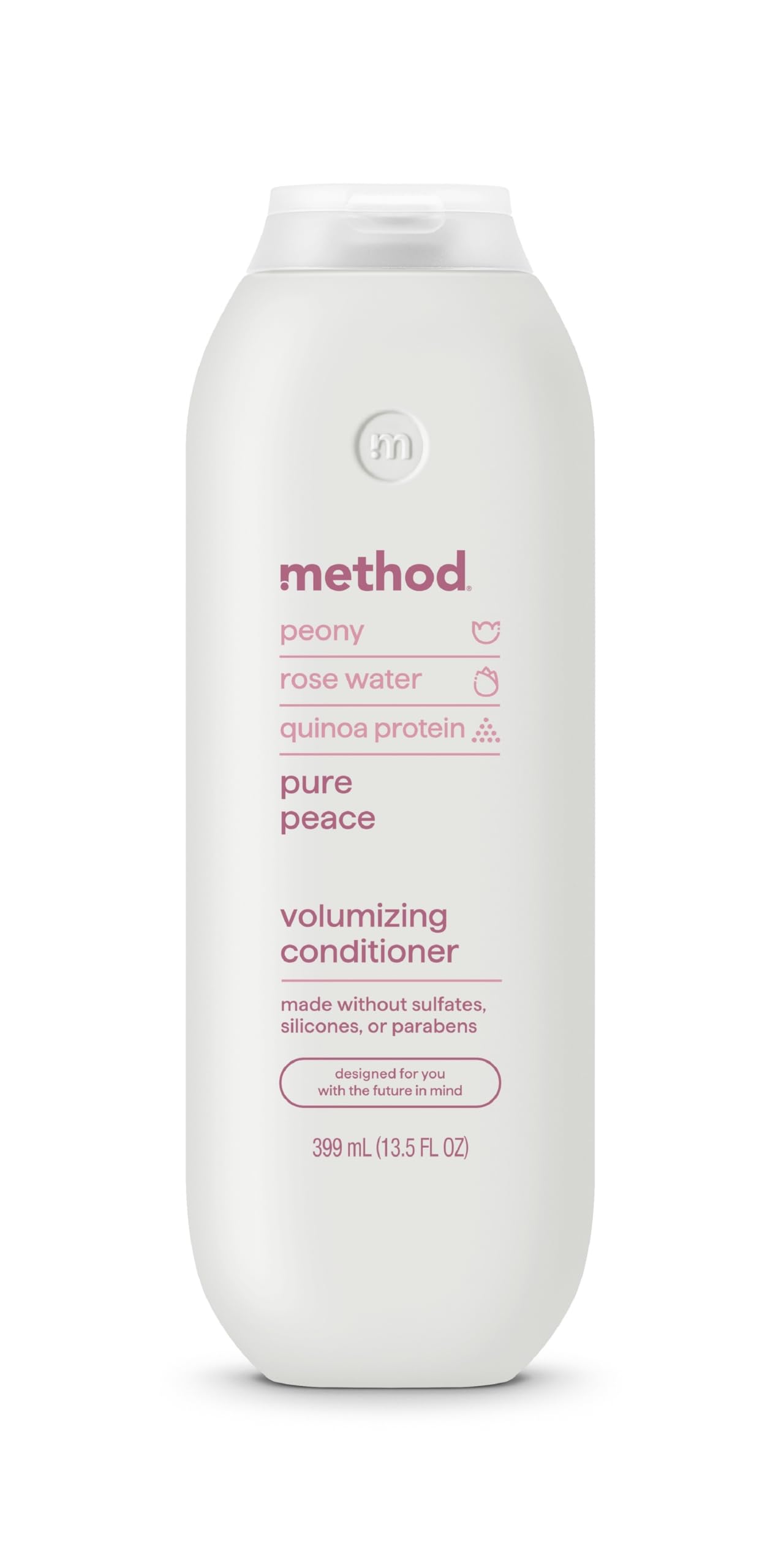 Method Pure Peace volumizing conditioner bottle for visibly fuller hair