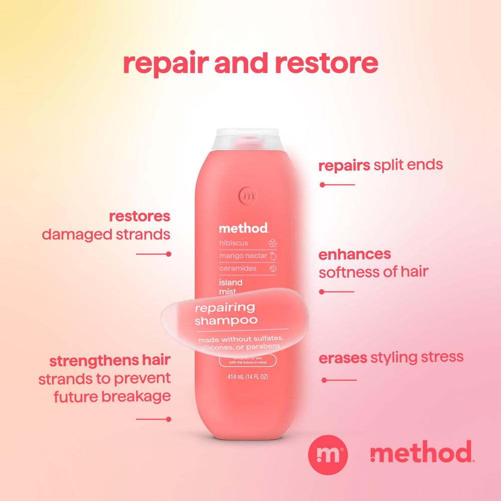 Hibiscus mango nectar detail showing natural botanicals in Method Island Mist.