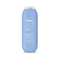Método Simply Nourish botella-vertido: lavado cómodo y suave para cabello sensible.
