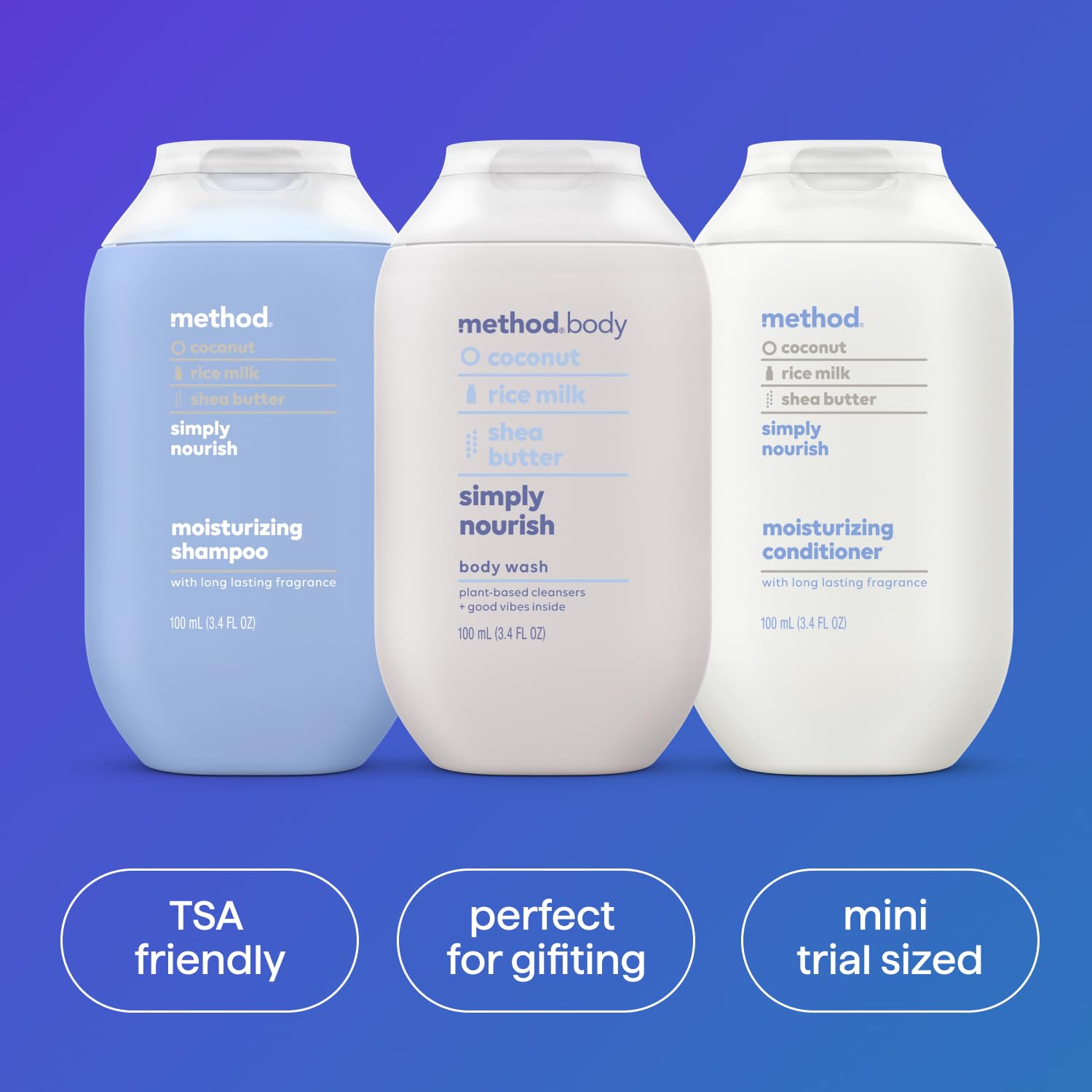 Method Simply Nourish gift-ready packaging showing sampling variety