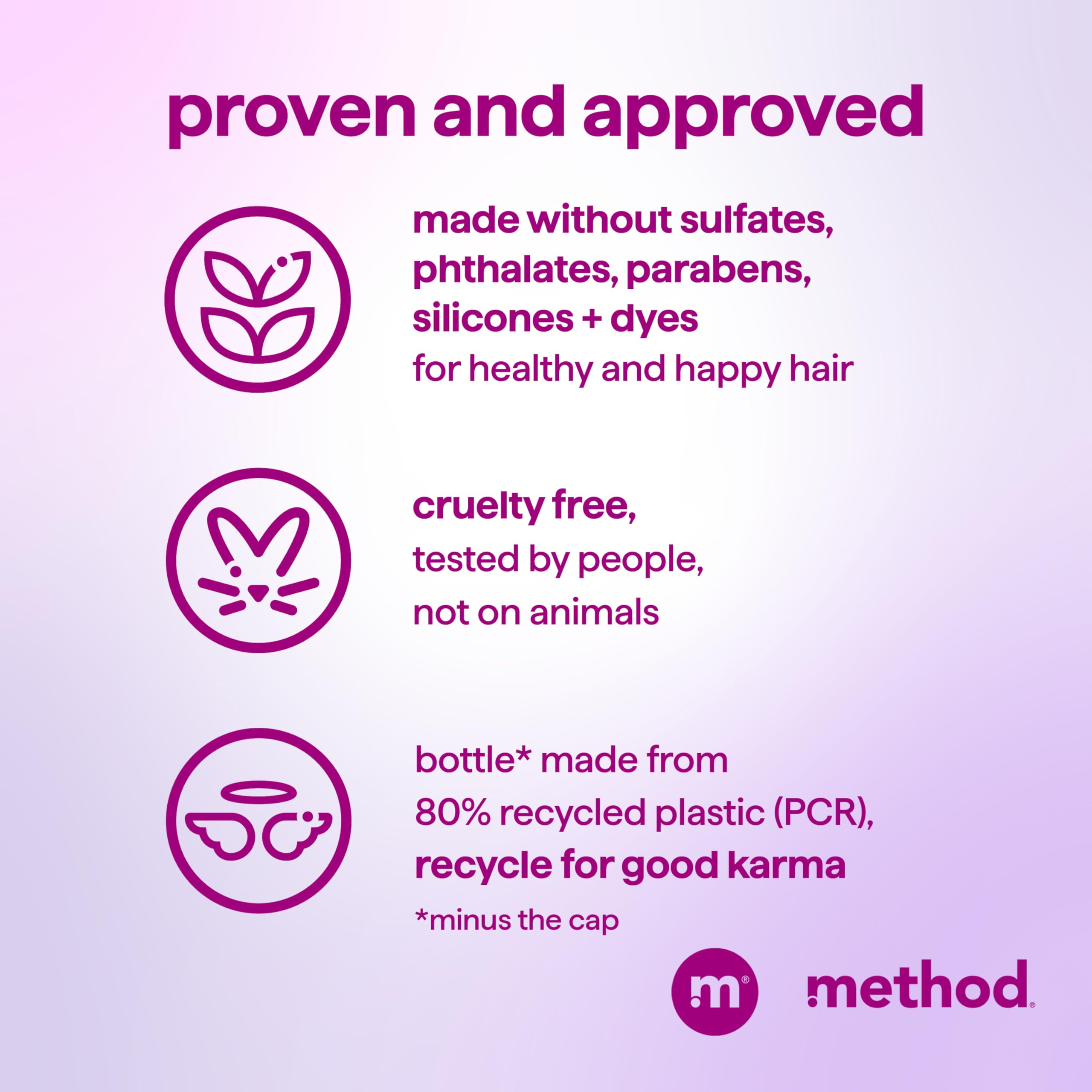 Method Smoothing Conditioner Serene Escape label with brand and product details