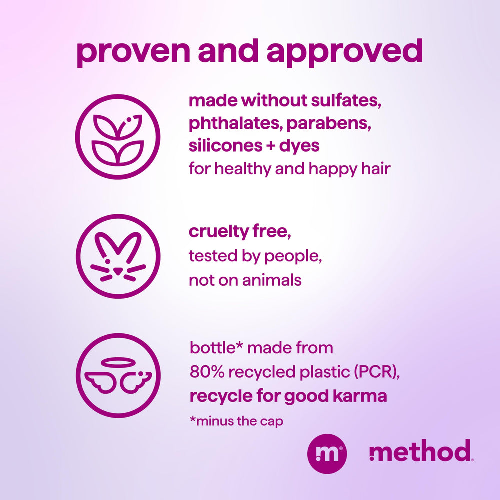 Method Smoothing Conditioner Serene Escape label with brand and product details
