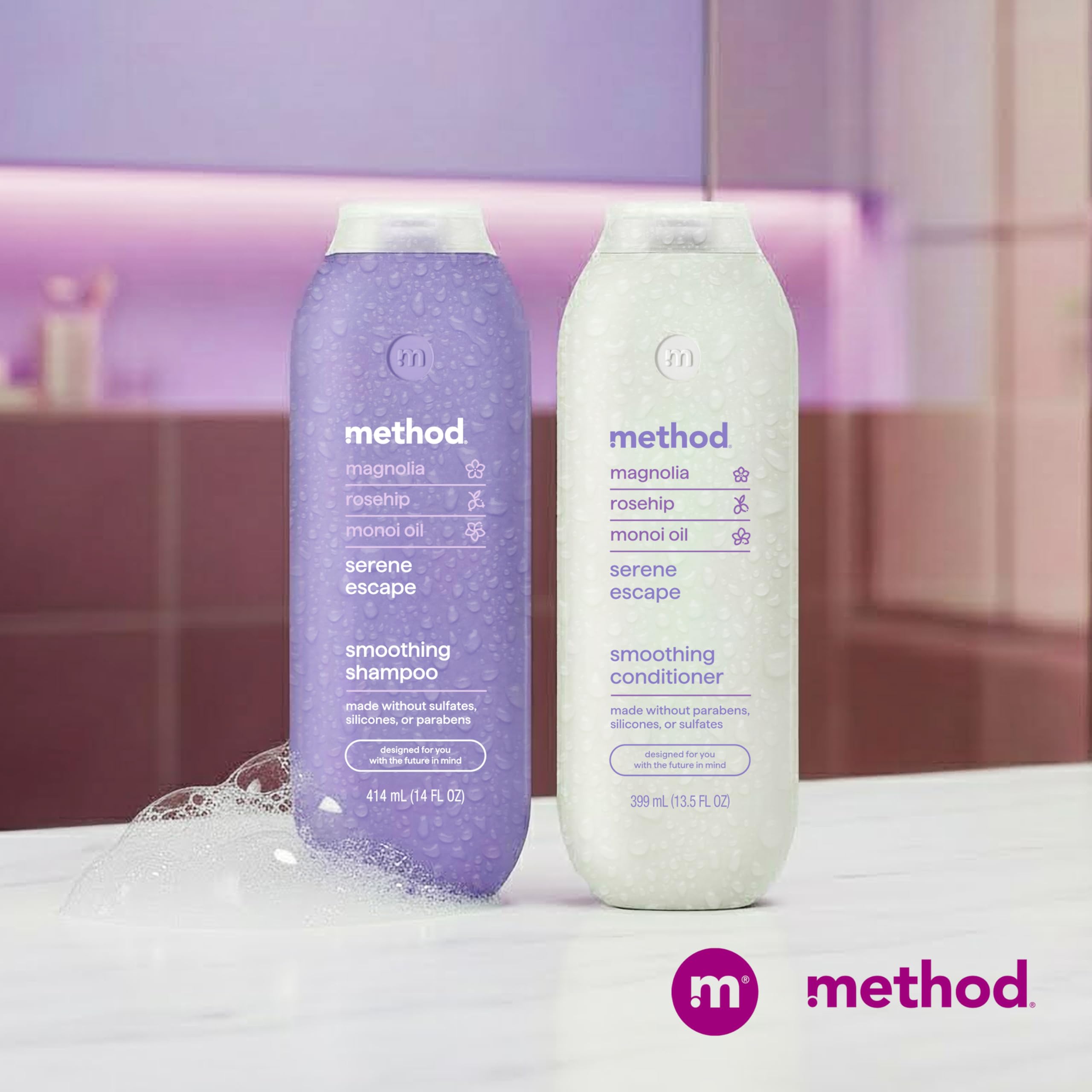 14 oz bottle size shown for extended use