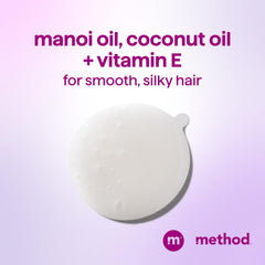 Pour-ready Method Smoothing Shampoo bottle highlighting easy application