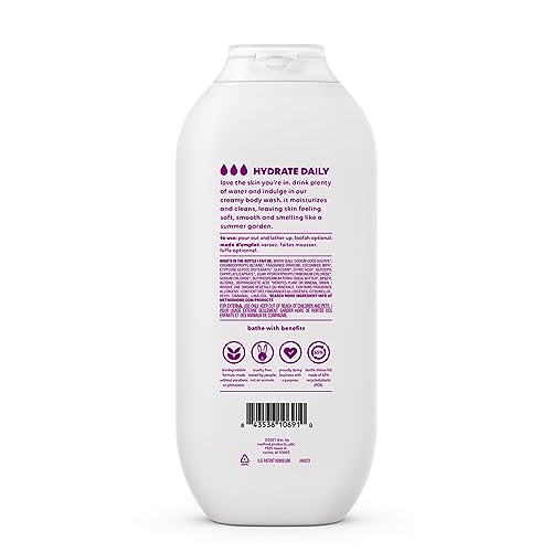 Textura cremosa del gel ducha para piel suave.