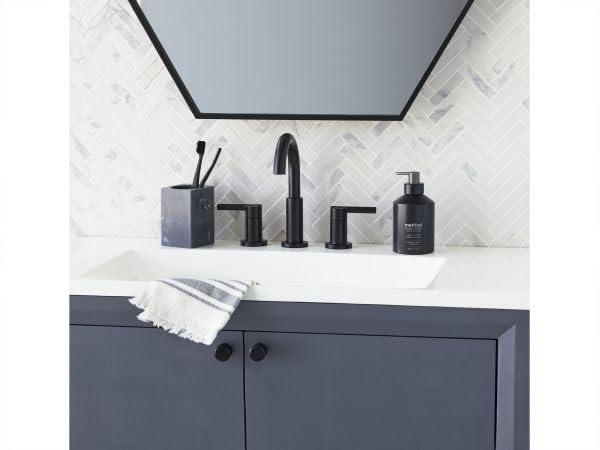 Method trio packaging on sink display showcasing the Method hand soaps.