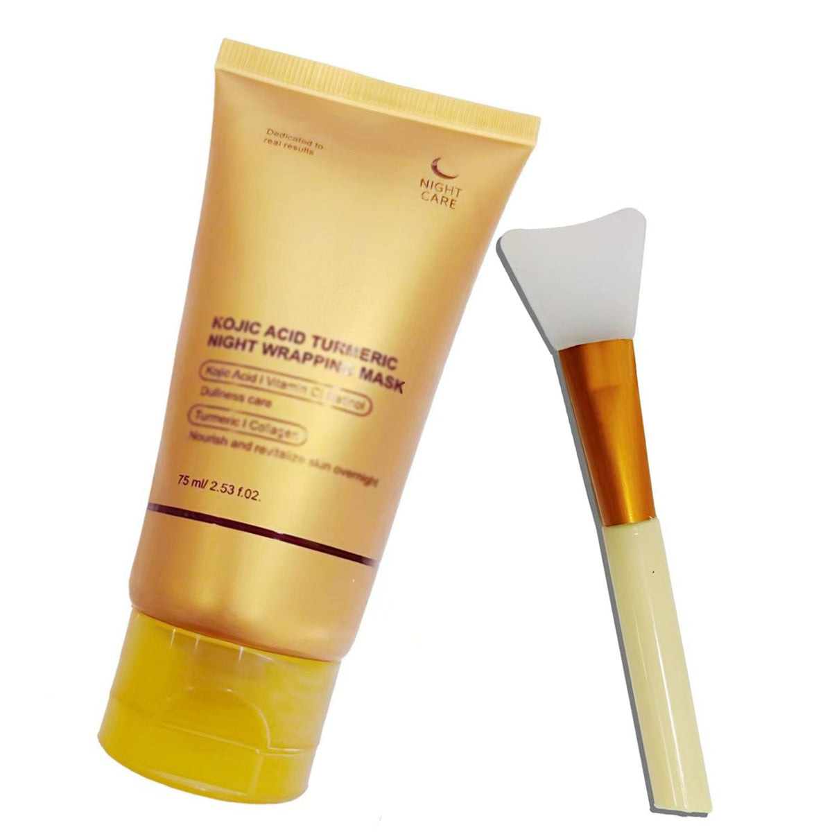 Metiplou mascarilla nocturna con ácido kojico y cúrcuma para hidratación profunda.