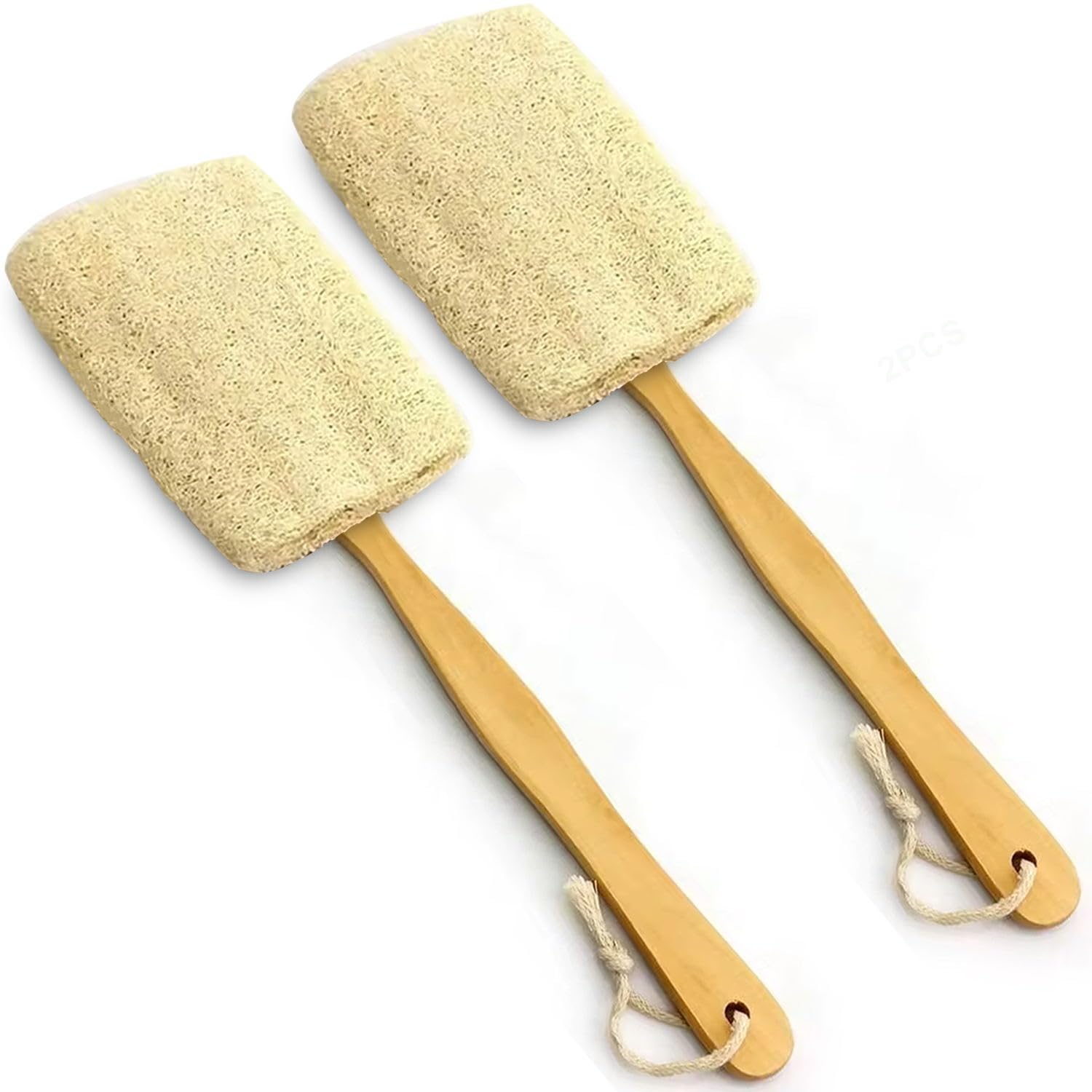 METLUCK dos-pack lufa natural para espalda: exfolia y limpia suavemente.