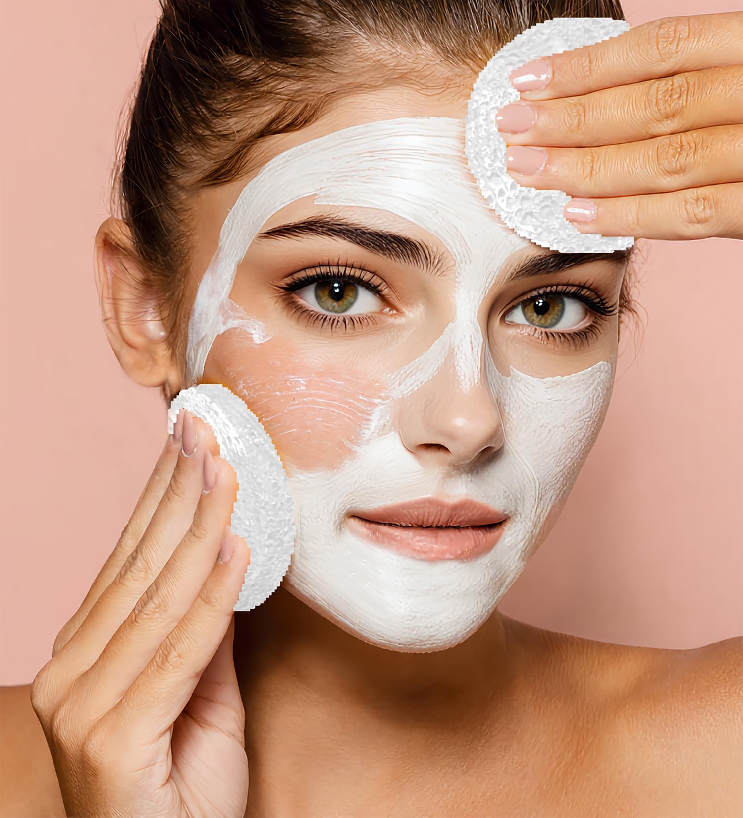 METUUTER 100% natural cellulose sponge for gentle daily skincare