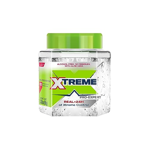 Hands applying Mexilink Xtreme gel for flexible wet or dry styling.