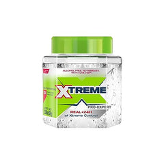 Hands applying Mexilink Xtreme gel for flexible wet or dry styling.