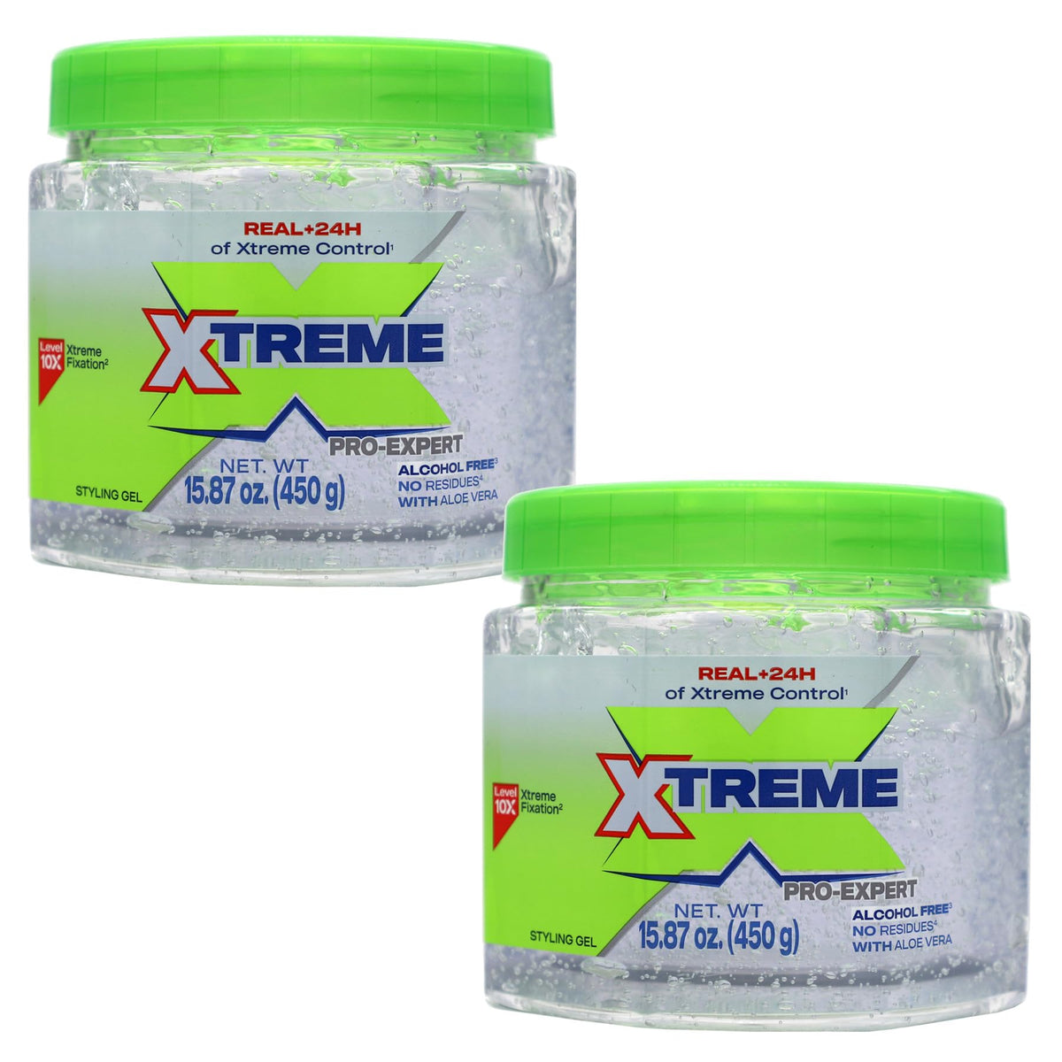 Mexilink Xtreme Professional Styling Gel 2-pack front view showing long-lasting hold