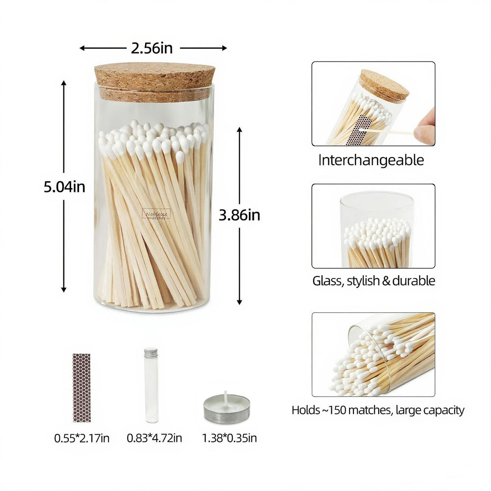 Meya Luxury gift-ready 10 colored candles to match the matches