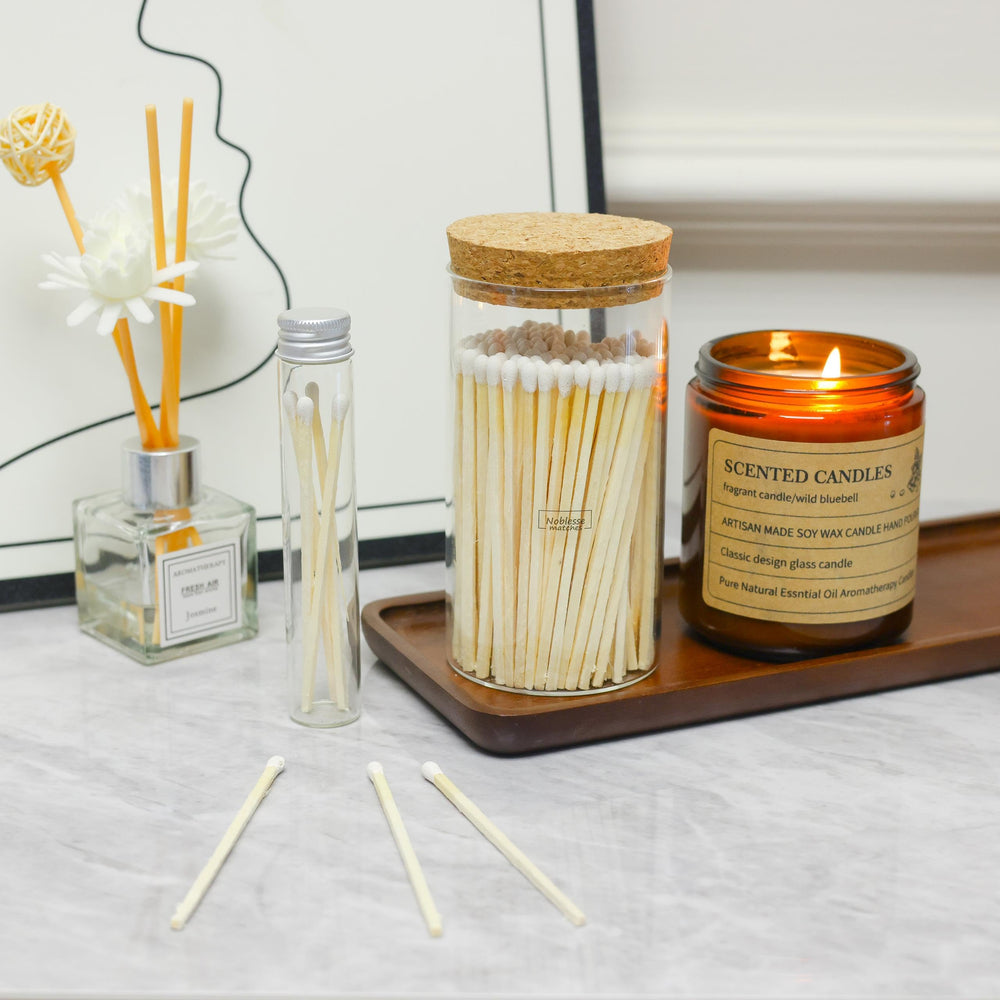 Meya Luxury oven-dried pine matches for clean burning and dust protection