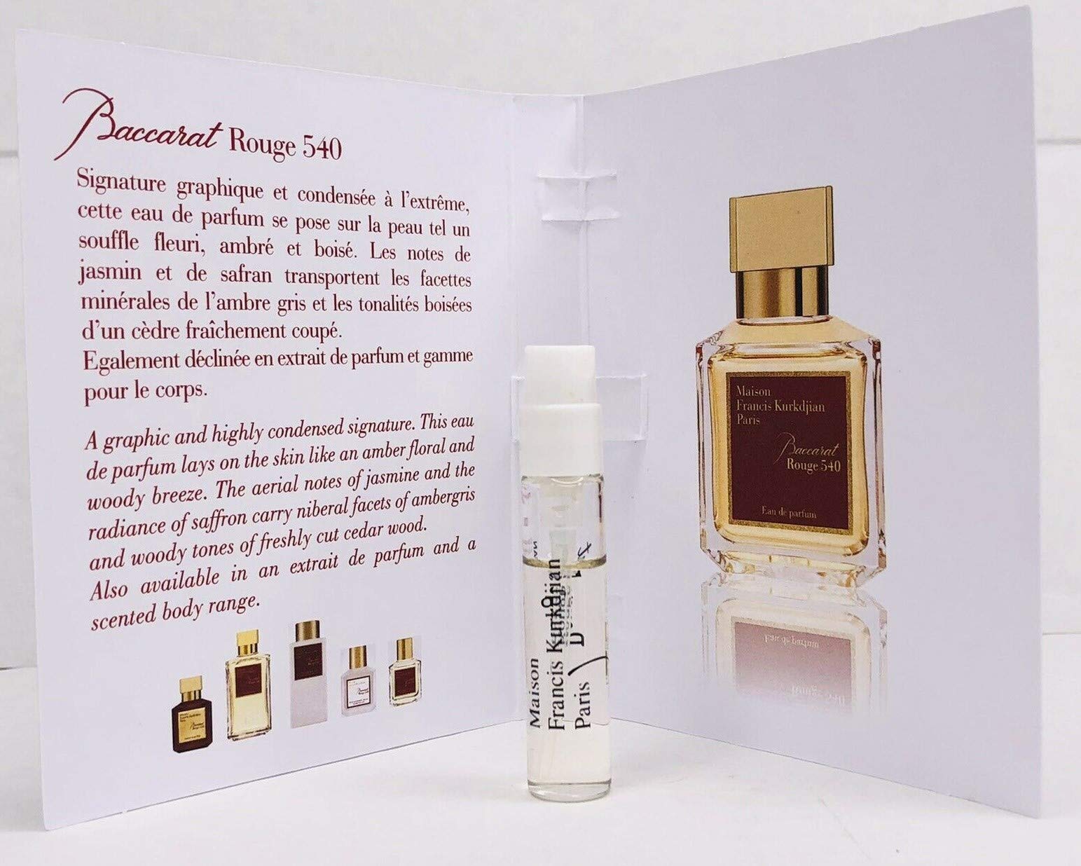 Maison Francis Kurkdjian Baccarat Rouge 540 packaging box showing elegant presentation.