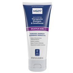 MG2167 champú psoriasis: botella en primer plano para uso diario en cuero cabelludo sensible.