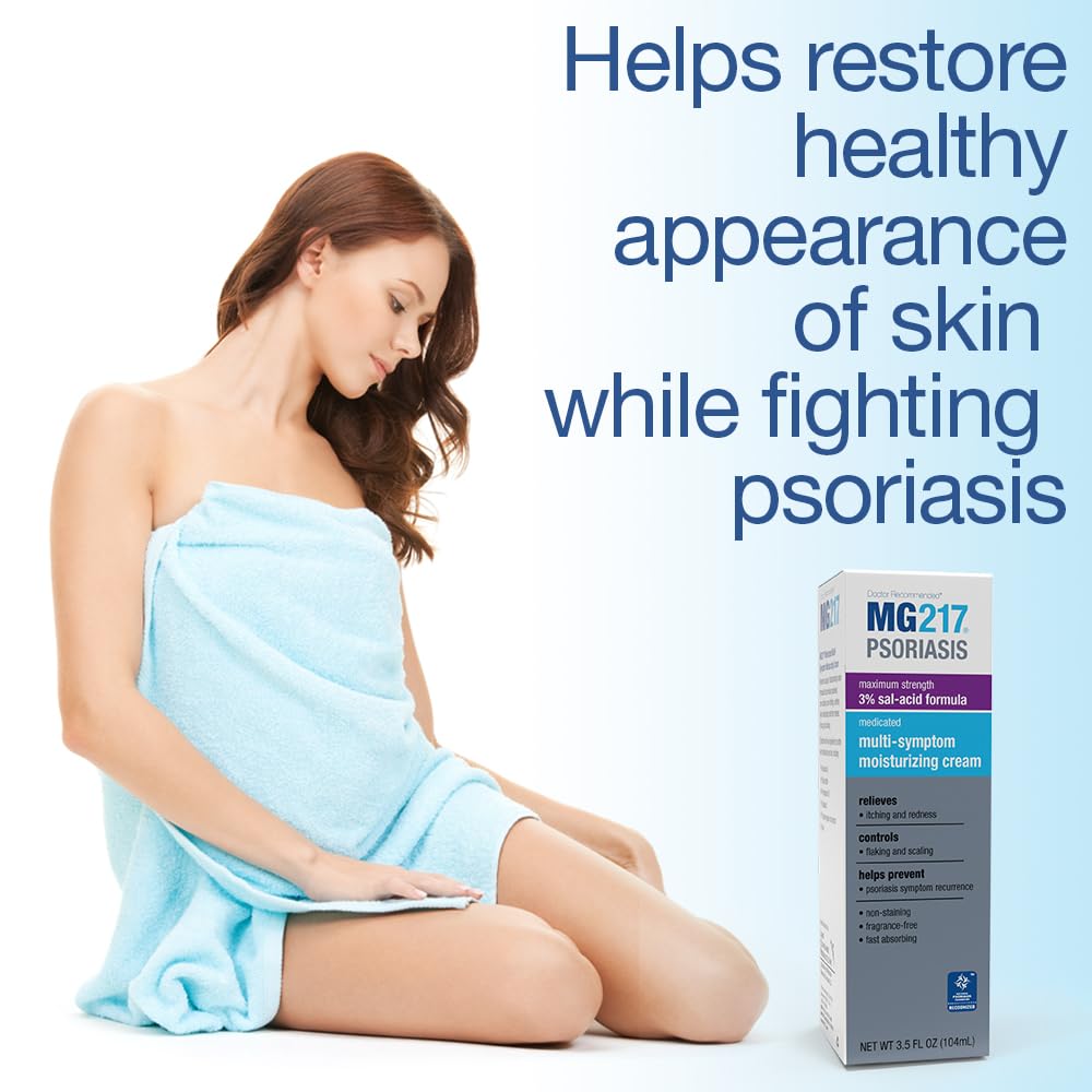 MG217 crema psoriasis ideal para aplicación diaria sin grasa