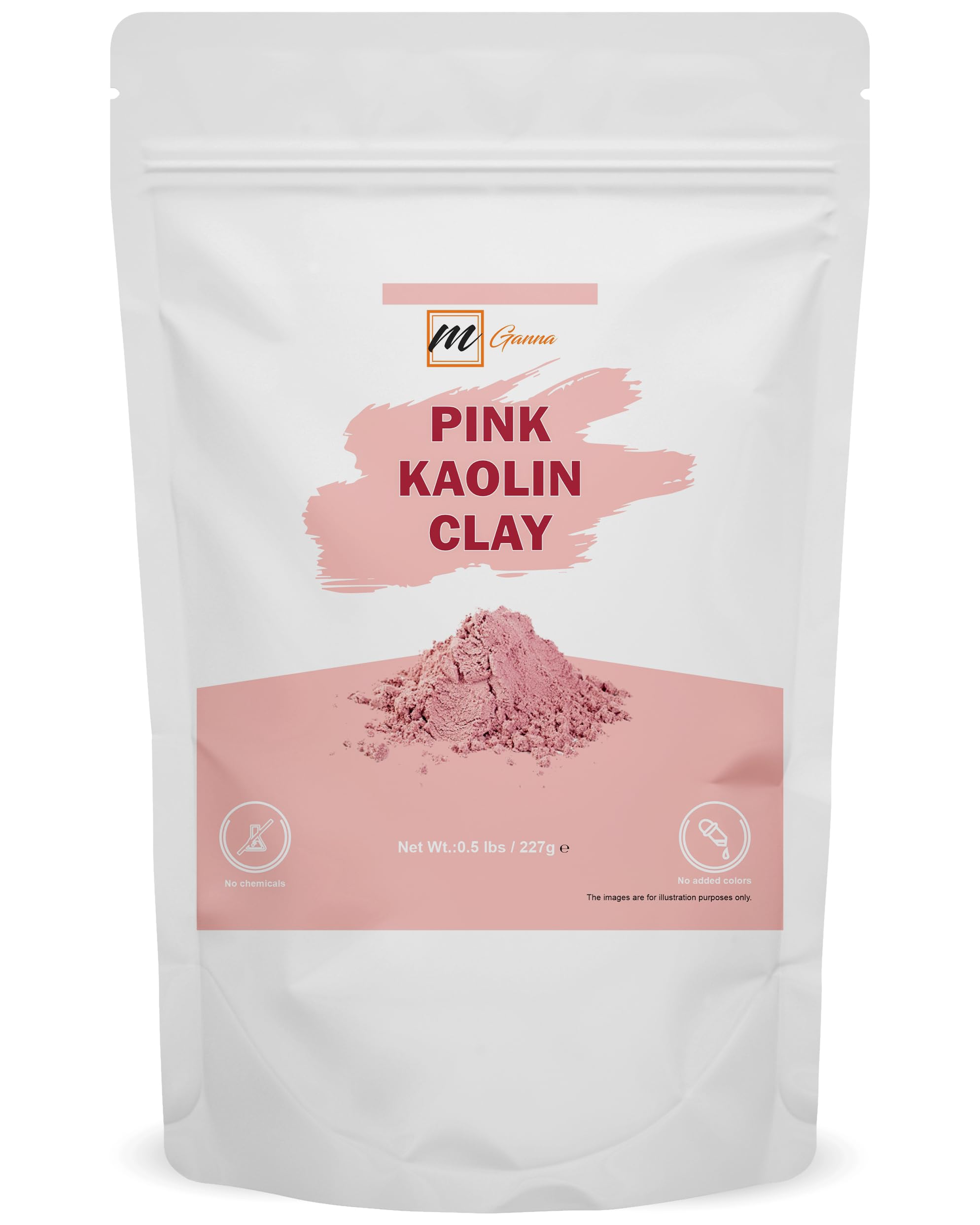 mGanna Rose Clay Powder jar for gentle exfoliation and pore care.