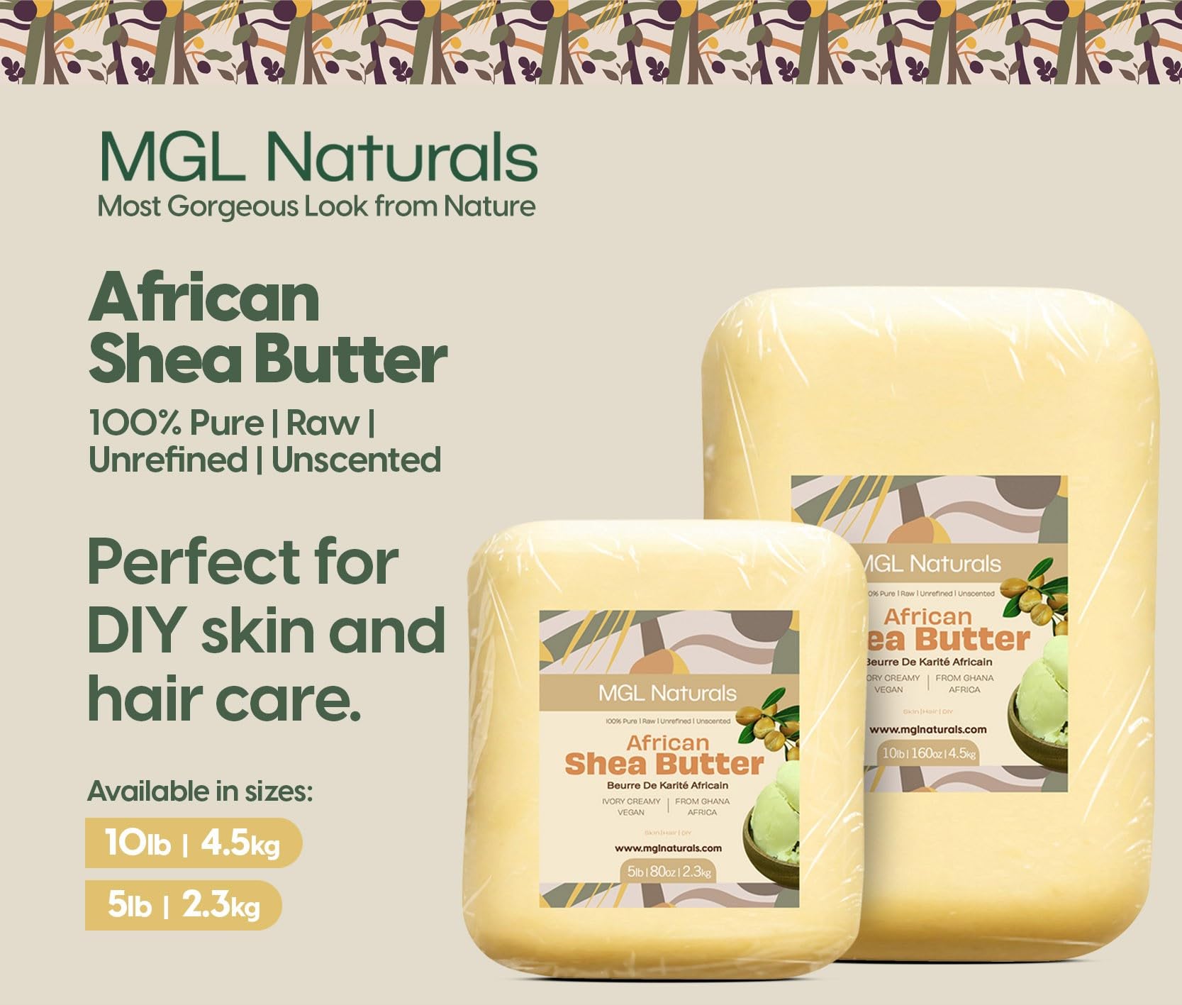 MGL Naturals DIY whipped body butter with a shea butter base.
