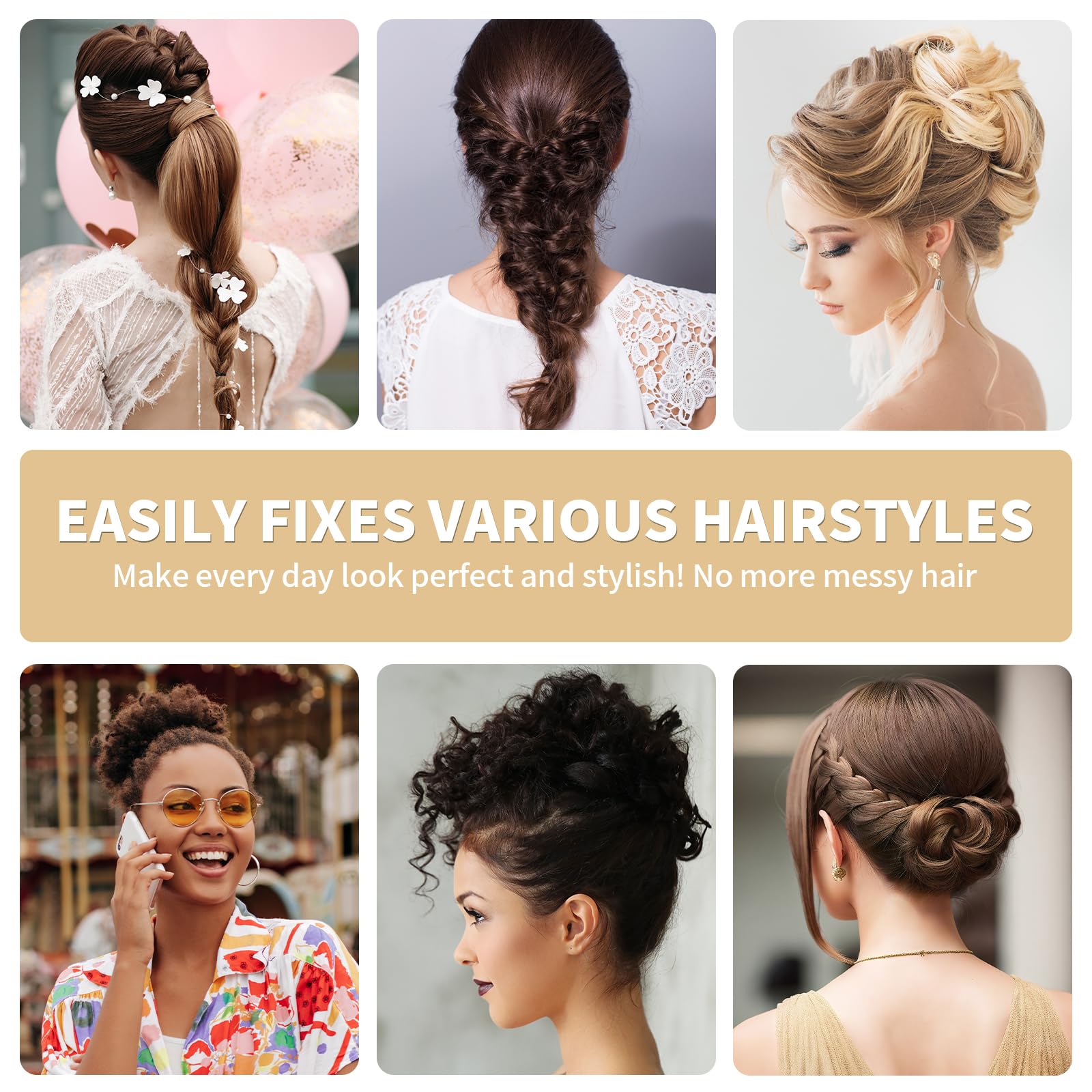 Mia Klein hair pin used for wedding or prom hairstyles with secure finish