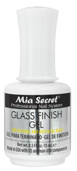 Mia Secret acabado vidrio gel UV-LED envase 15 ml, para uñas naturales.