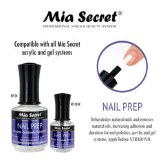 Mia Secret adhesión reforzada para acrílico y gel, fórmula sin ácido.