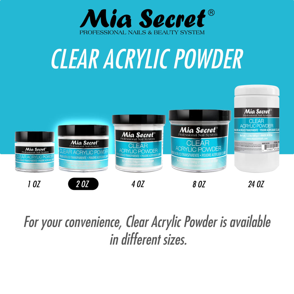 Mia Secret Clear Acrylic Powder offers salon-grade results at an affordable price.