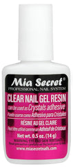 Mia Secret Clear Brush-On Gel Resin bottle closeup for precise gel application