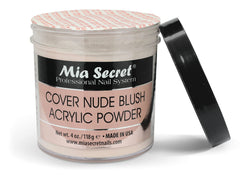 Mia Secret Cover Nude Blush powder on nails shows even tone and natural-looking enhancement