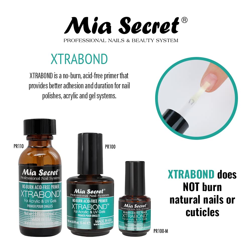 Mia Secret Fórmula suave para uñas sensibles, primer perfecto para uñas delicadas.