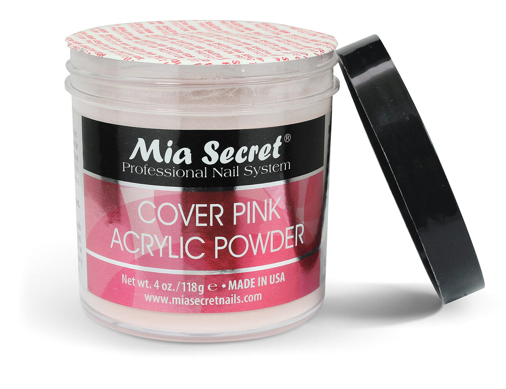 Mia Secret Nails cover pink sculpting, natural-looking pink overlays demonstrated