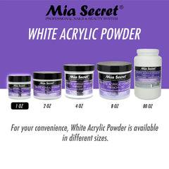 Textura ideal de Mia Secret para adherencia estable en uñas acrílicas.