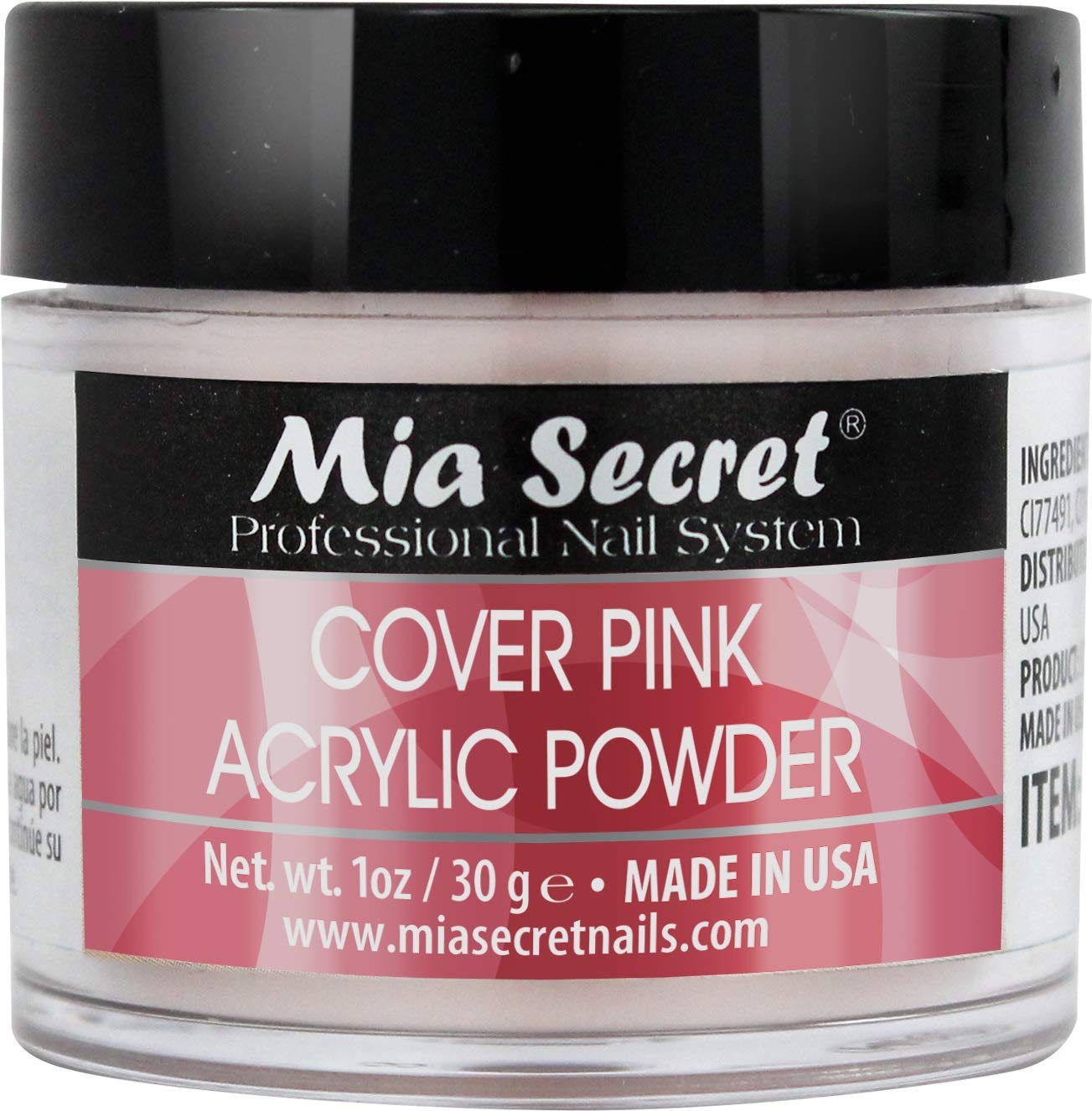 Mia Secret uña rosa cobertura, mejora adherencia y aporta acabado natural de larga duración.
