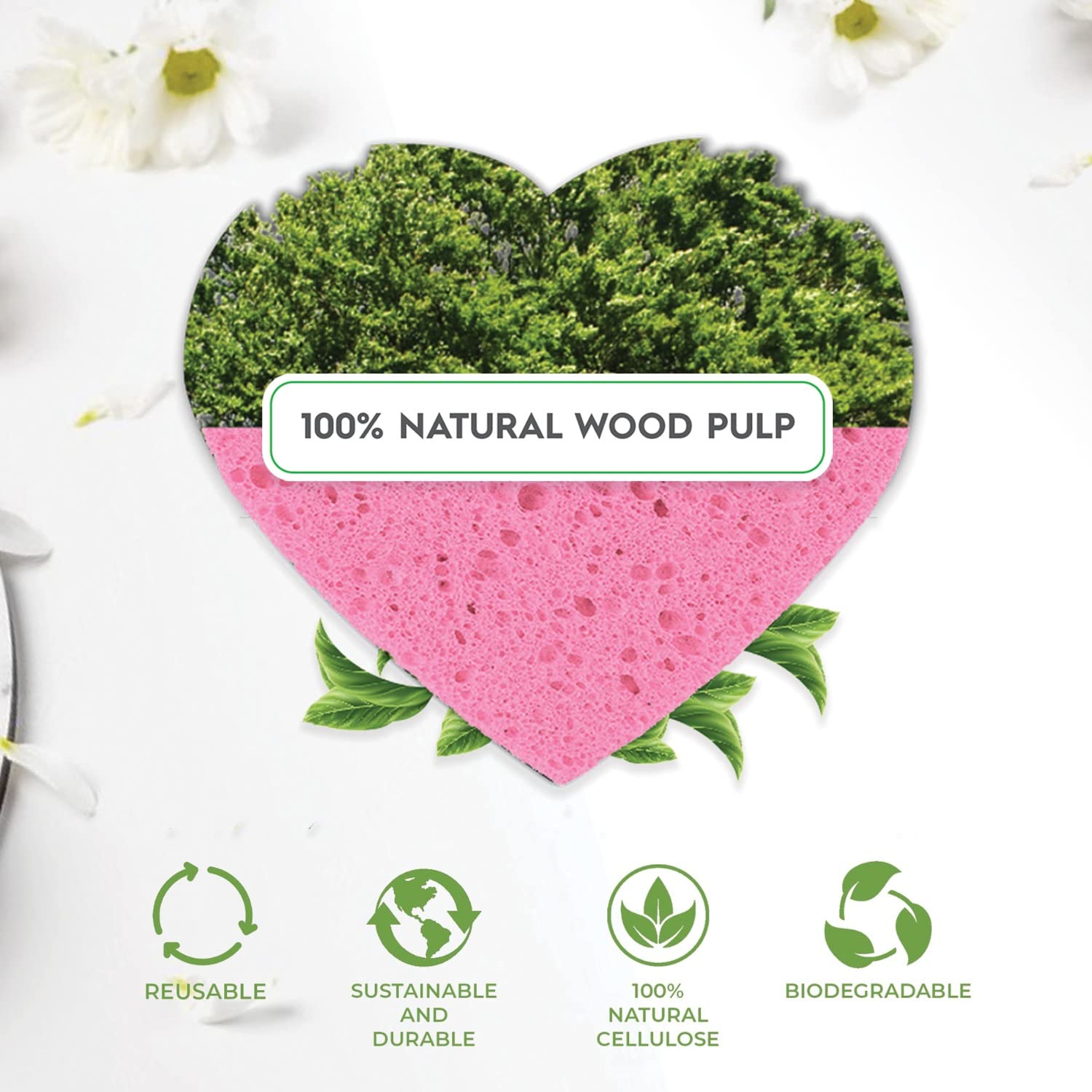 miaform professional spa sponges for clean, compact client treatments