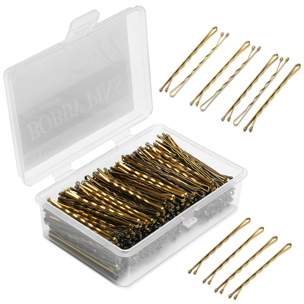 Mia Klein Bobby Pins 2 inch with strong grip for thick blonde hair.