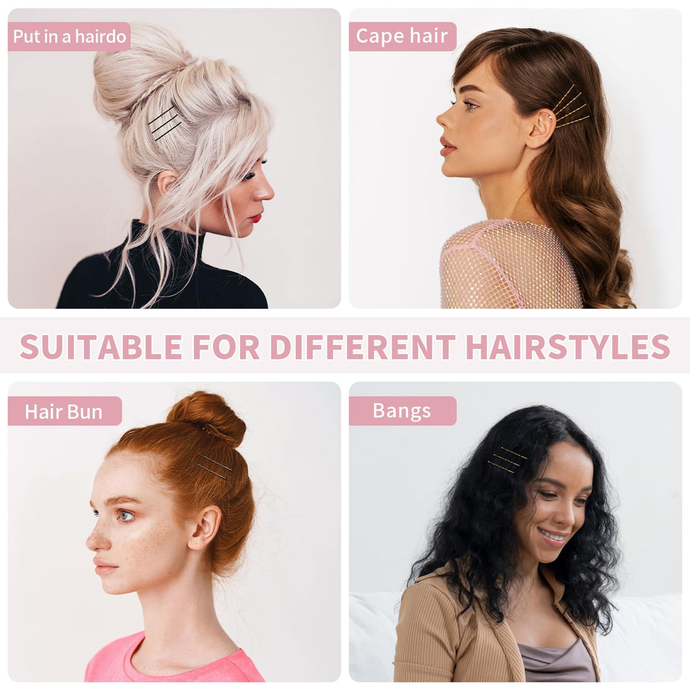 Color-variety Mia Klein pins offer customization for different looks.