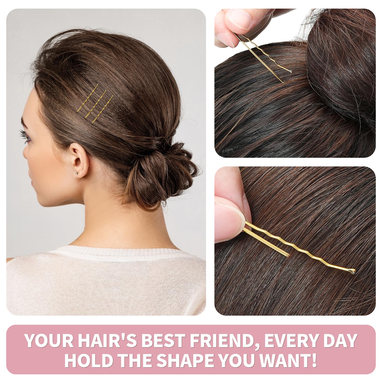 Versatile Mia Klein pins suited for updos, braids, and casual looks.