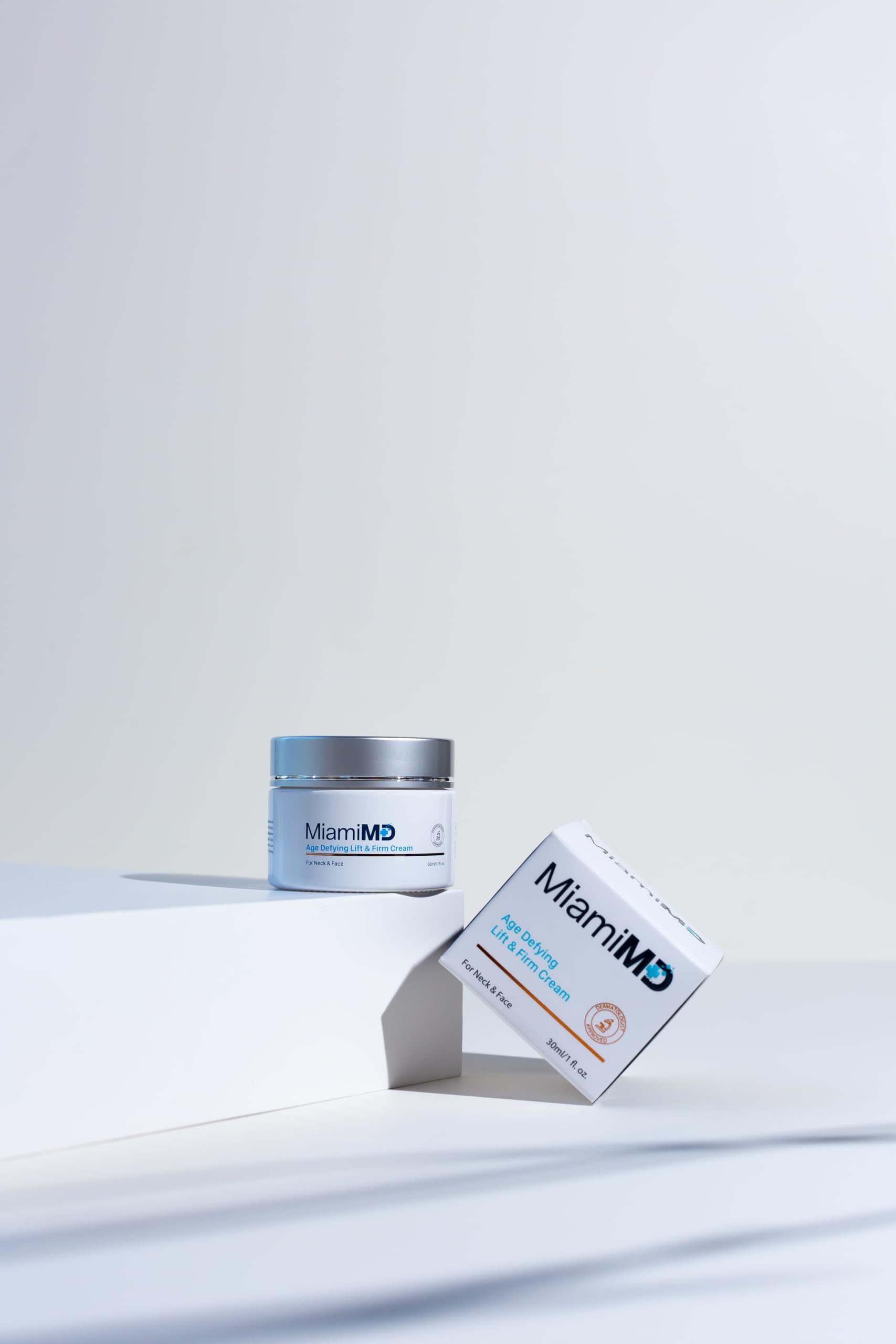 Neck area where MiamiMD Lift & Firm Cream is applied for contour support.