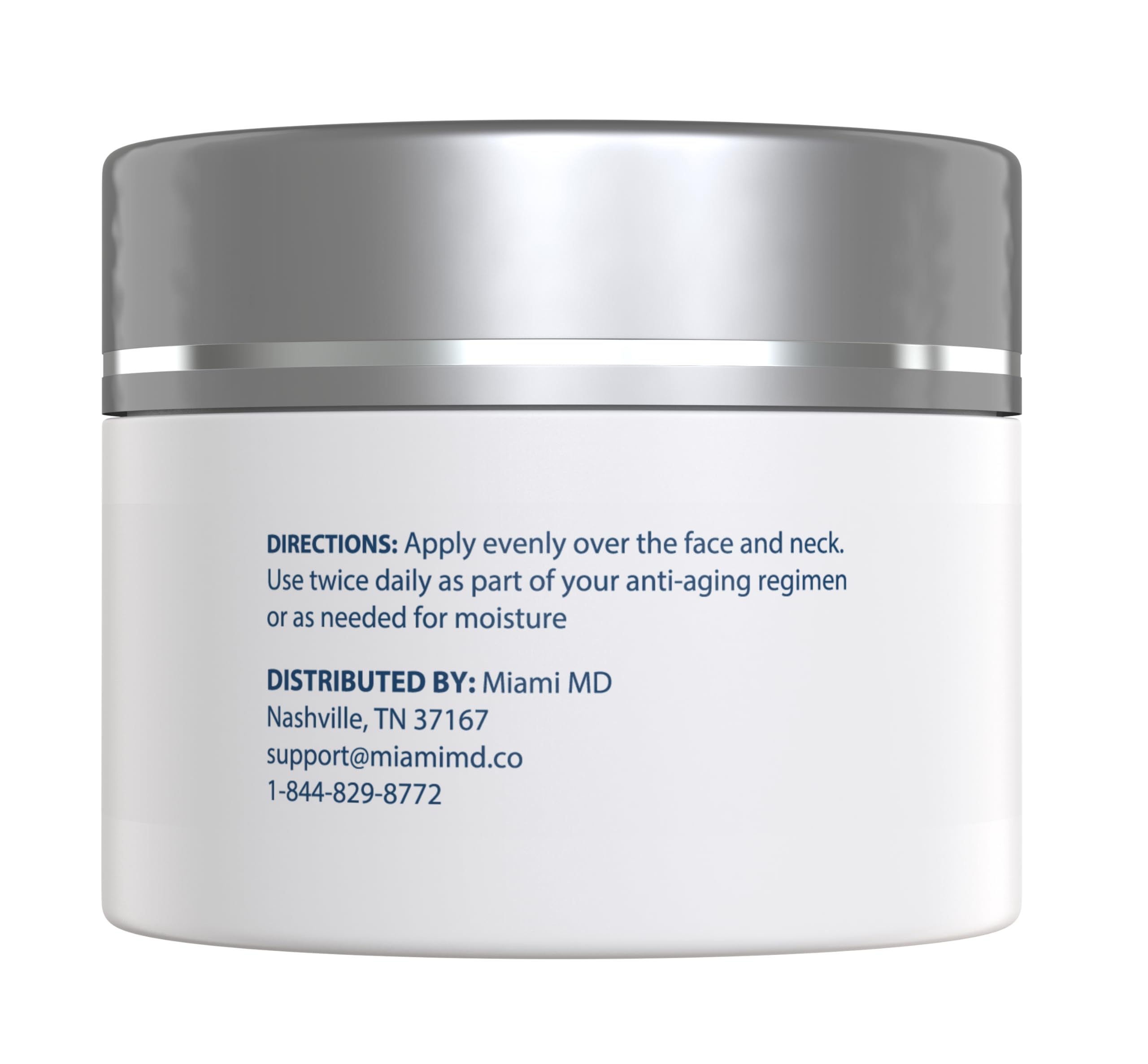 Texture of MiamiMD Age-Defying Lift & Firm Cream shows smooth, hydrating formula for firming.