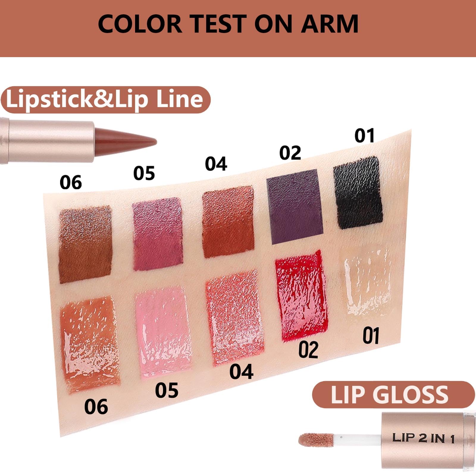 MiaSarah waterproof lip kit in compact packaging for on-the-go.